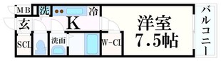 神戸駅 徒歩7分 7階の物件間取画像